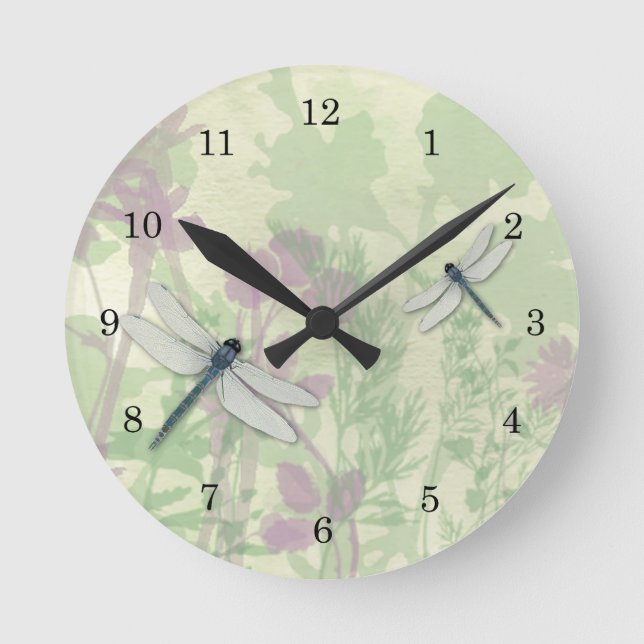 Horloge Ronde Clock de Dragon Bleu (Recto)