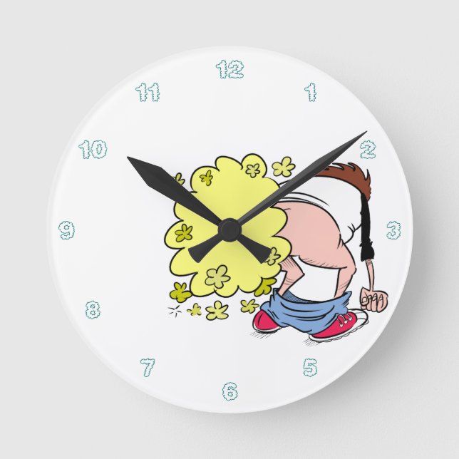 Horloge Ronde Clock de Farting (Recto)