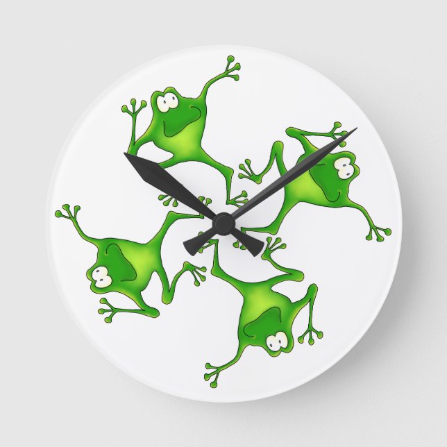 Horloge Ronde Clock de Four Cartoon (Recto)