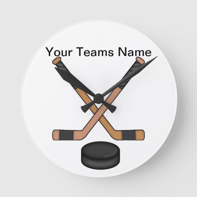Horloge Ronde Clock de hockey (Recto)