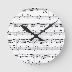 Horloge Ronde Clock de la musique blanche