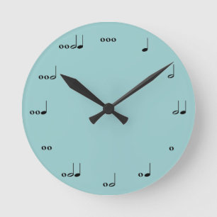 Horloge Ronde Clock de la musique originale