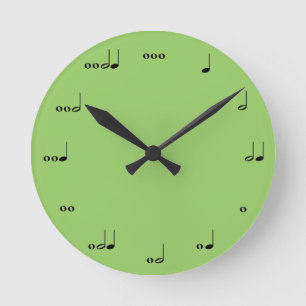 Horloge Ronde Clock de la musique originale