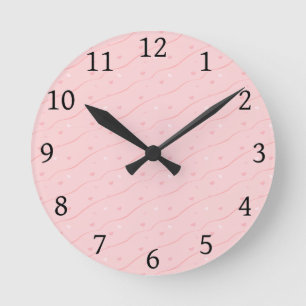 Horloge Ronde Clock de Pink Heart