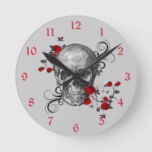 Horloge Ronde Clock de Red Roses