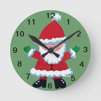Horloge Ronde Clock de Santa Wall