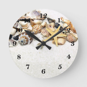 Horloge Ronde Clock de Seashell
