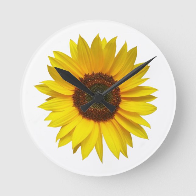 Horloge Ronde Clock de Sunflower (Recto)