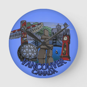 Horloge Ronde Clock de Vancouver