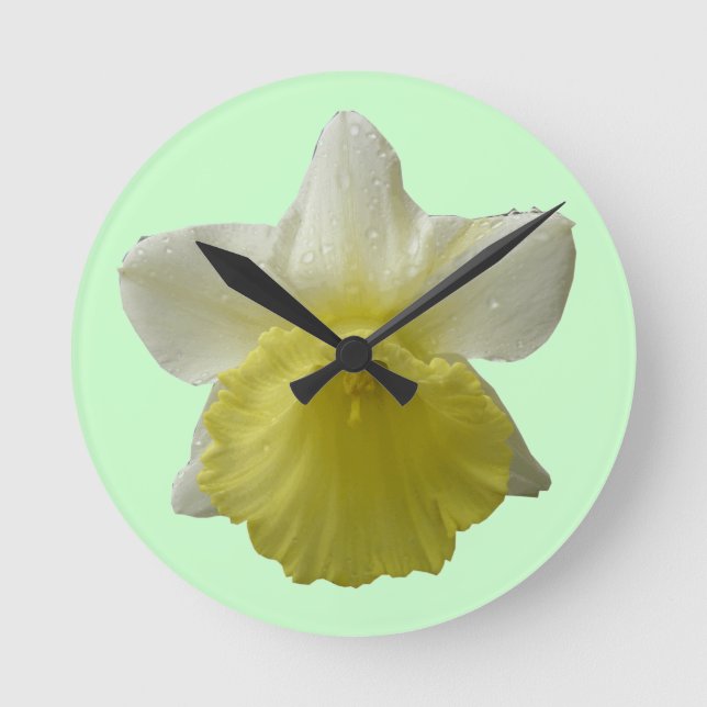 Horloge Ronde Clock de Wall Daffodil (Recto)