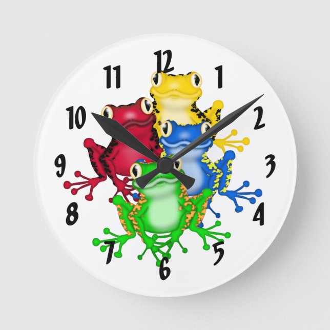 Horloge Ronde Clock de Wall Frog (Recto)