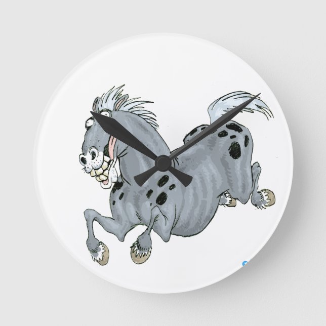 Horloge Ronde Clock de Wall Horse (Recto)