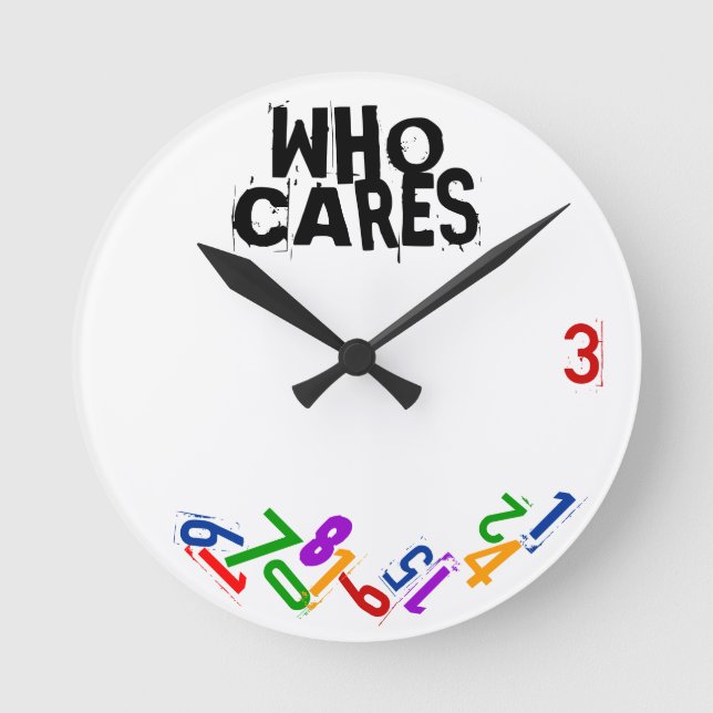 Horloge Ronde Clock de Who Cares (Recto)