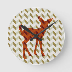 Horloge Ronde Clock de Woodland Fawn