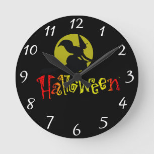 Horloge Ronde Clock d'Halloween