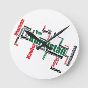 Horloge Ronde Clock du Kurdistan