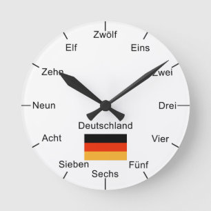 Horloge Ronde Clock German