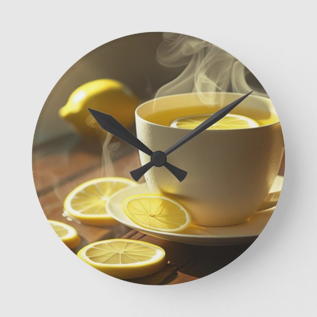 Horloge Ronde Clock & green tea  (Recto)