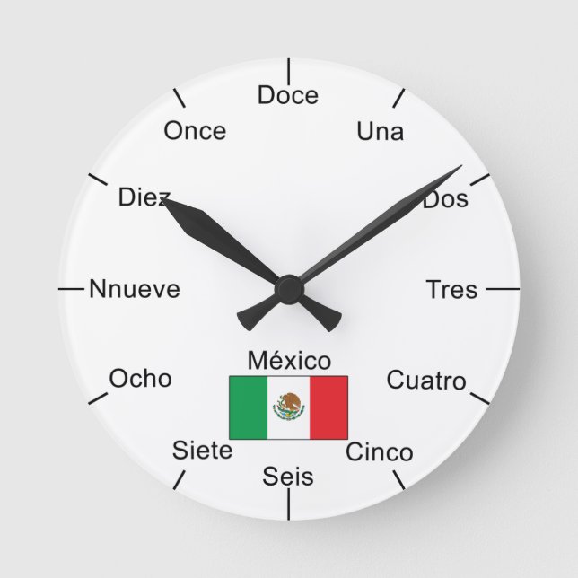 Horloge Ronde Clock mexicain (Recto)