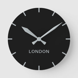 Horloge Ronde Clock noir de Forex