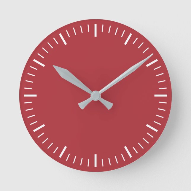 Horloge Ronde Clock rouge (Recto)