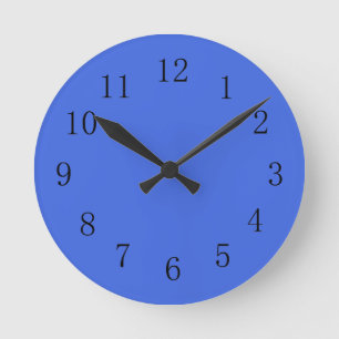 Horloge Ronde Clock Royal Blue Kitchen