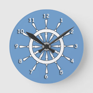 Horloge Ronde Clock - Ship Helm