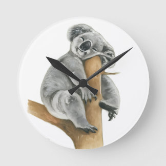 Horloge Ronde Coala dorminhoco