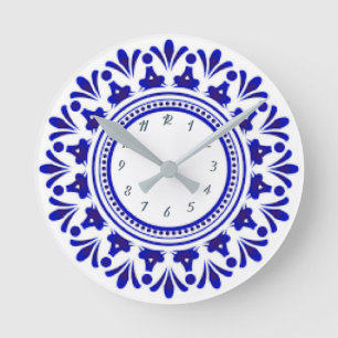 Horloge Ronde Cobalt Blue Acrylic Wall Clock