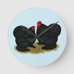 Horloge Ronde Cochins Black Bantam Paire