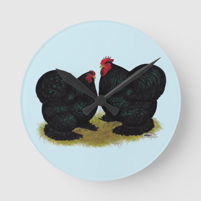 Horloge Ronde Cochins Black Bantam Paire (Recto)