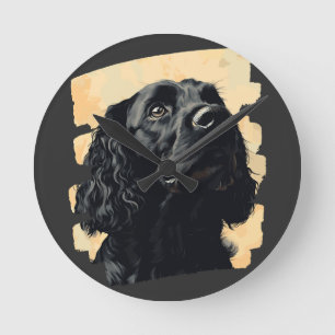 Horloge Ronde Cocker Spaniel