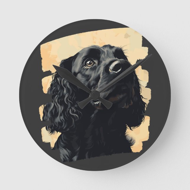 Horloge Ronde Cocker Spaniel  (Recto)