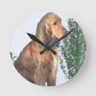 Horloge Ronde Cocker spaniel