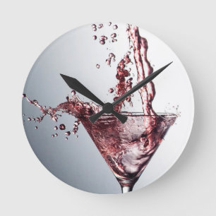Horloge Ronde Cocktail rose 3