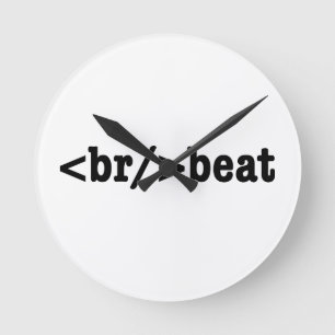 Horloge Ronde code HTML breakbeat
