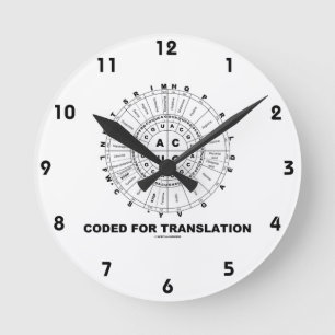 Horloge Ronde Codé pour la traduction (roue de codon d'ARN)