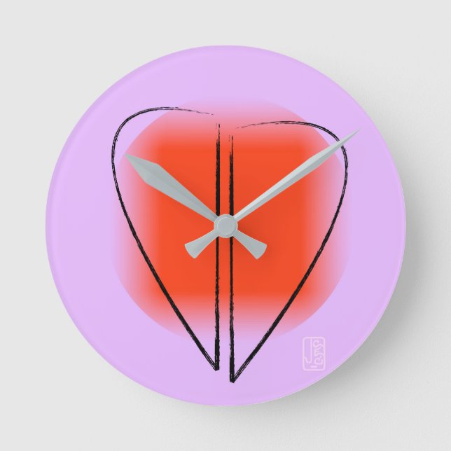 Horloge Ronde Coeur de l'art moral (Recto)