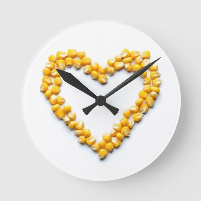 Horloge Ronde Coeur de maïs doux (Recto)