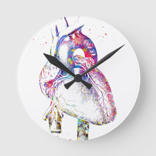 Horloge Ronde Coeur humain
