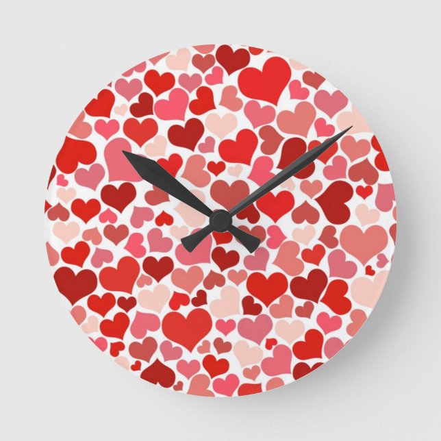 Horloge Ronde Coeurs (Recto)