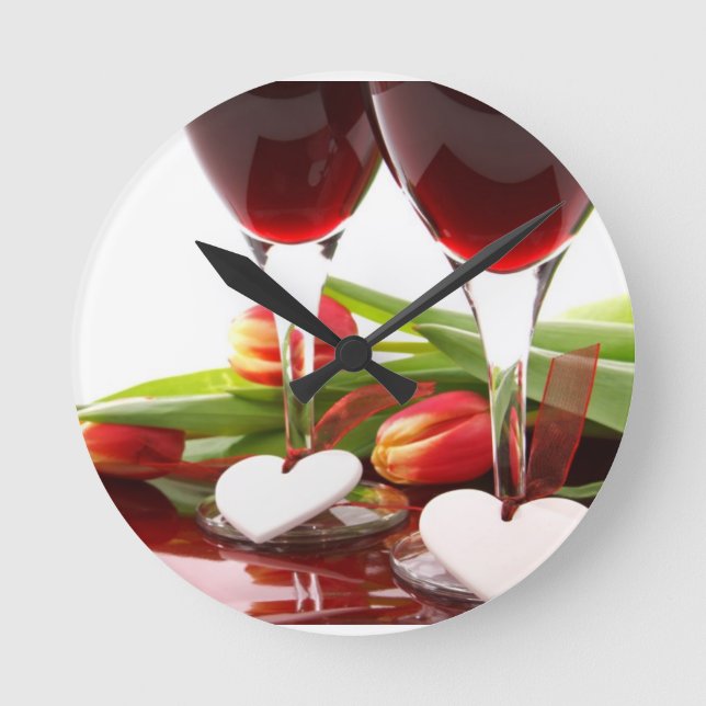 HORLOGE RONDE COEURS D'AMOUR (Recto)