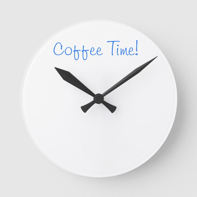 Horloge Ronde Coffee Time Clock (Recto)
