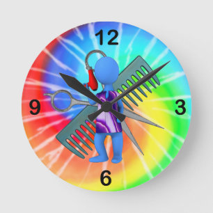 Horloge Ronde Coiffeur