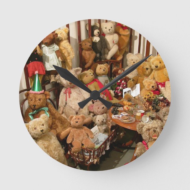 Horloge Ronde Collection ancienne Nounours (Recto)