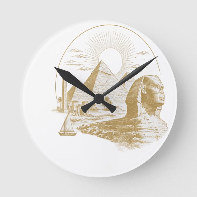 Horloge Ronde Collection Égypte antique (Recto)