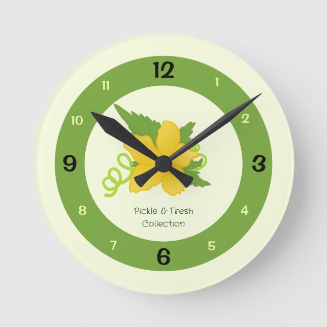 Horloge Ronde Collection Pickle & Fresh (Recto)