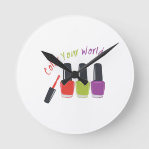 Horloge Ronde Color Your World
