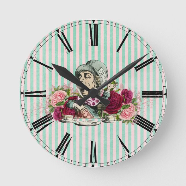 Horloge Ronde Coloré Vintage Hatter (Recto)