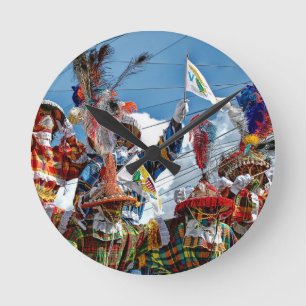 Horloge Ronde Colorful US Virgin
